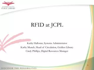 RFID at JCPL