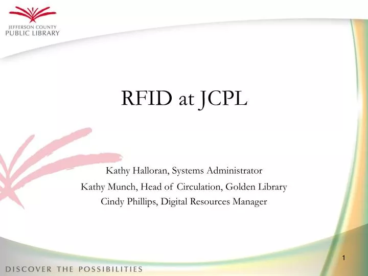 rfid at jcpl