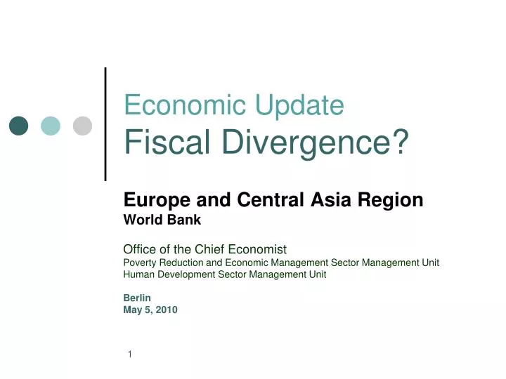 economic update fiscal divergence