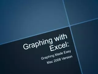 Graphing with Excel: