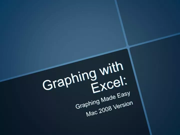 graphing with excel