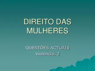 direito das mulheres