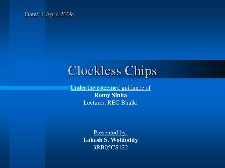 clockless chips