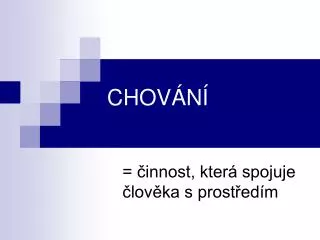 chov n