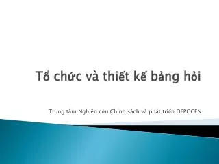 t ch c v thi t k b ng h i