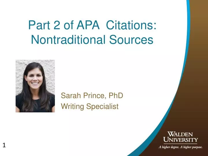 part 2 of apa citations nontraditional sources