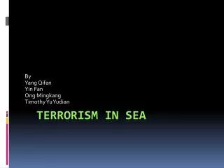 Terrorism in SEA