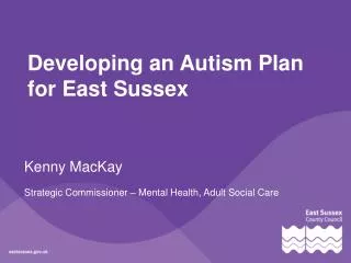 Developing an Autism Plan for East Sussex