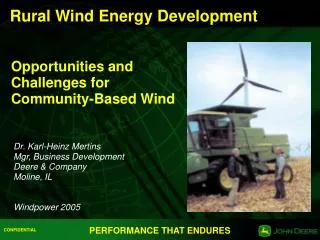 Rural Wind Energy Development