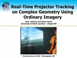 Real-Time Projector Tracking on Complex Geometry Using Ordinary Imagery