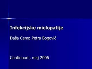 infekcijske mielopatije