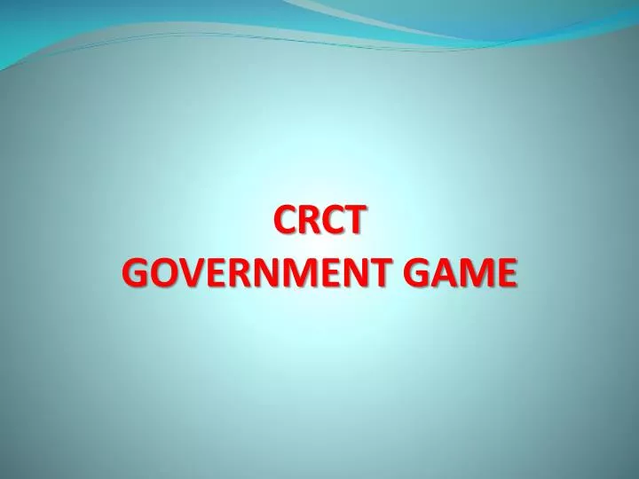 crct government game