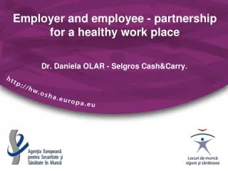 Employer and employee - partnership for a healthy work place