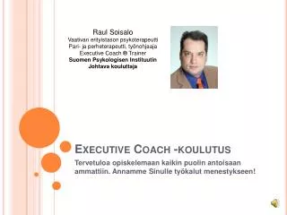 Executive Coach -koulutus