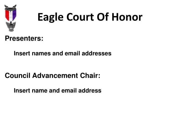 eagle court of honor