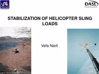 STABILIZATION OF HELICOPTER SLING LOADS