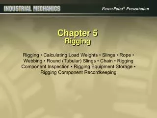 Chapter 5 Rigging