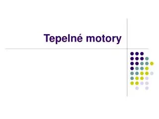 tepeln motory