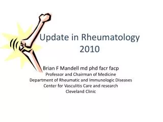 Update in Rheumatology 2010