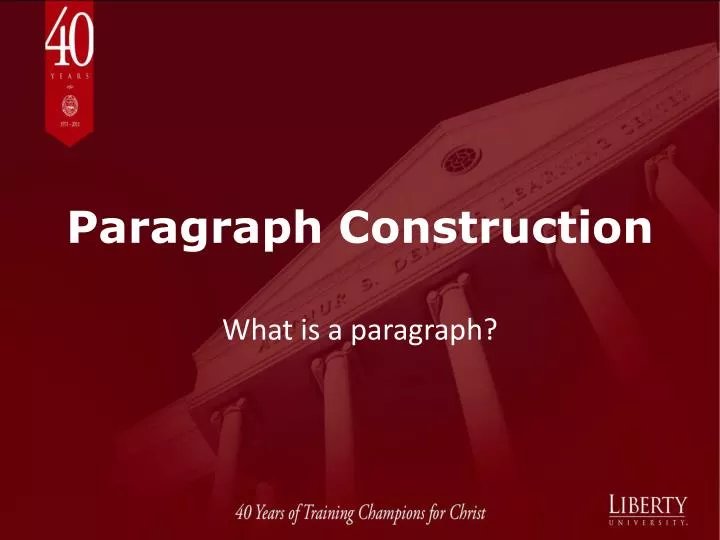 paragraph construction