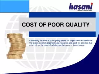 COST OF POOR QUALITY