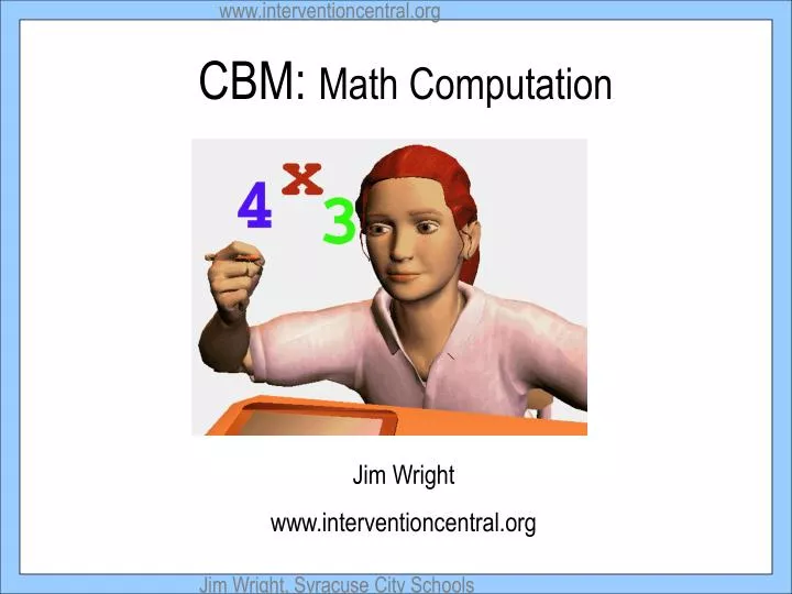 cbm math computation