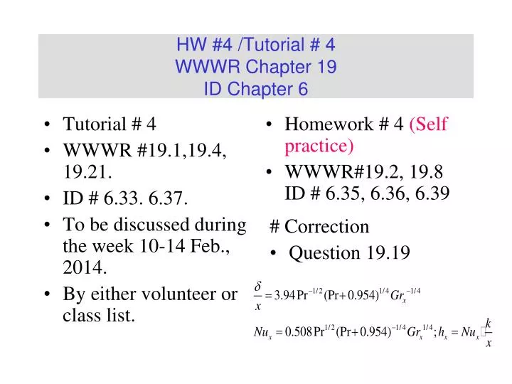 hw 4 tutorial 4 wwwr chapter 19 id chapter 6