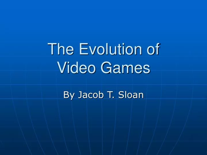 the evolution of video games