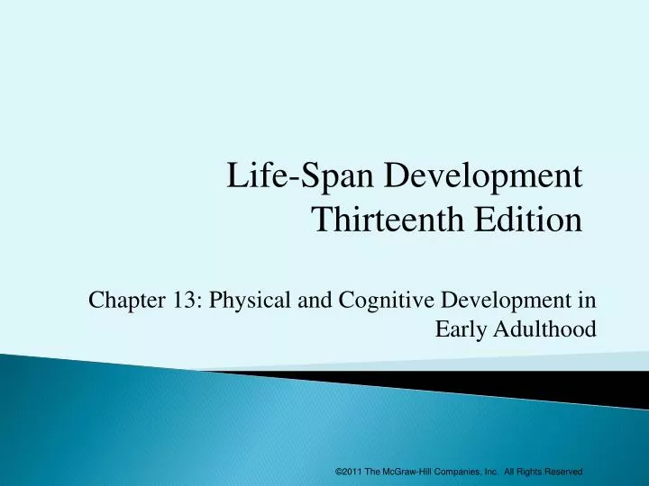 life span development thirteenth edition