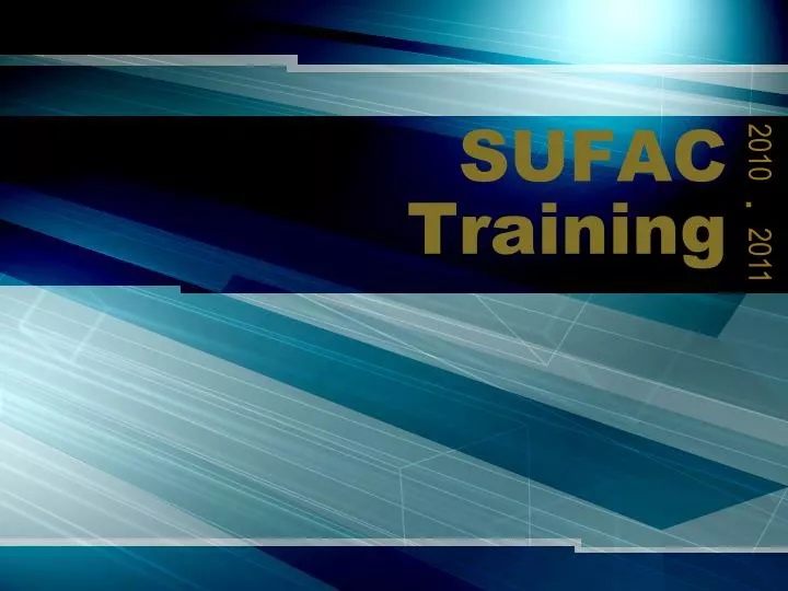 sufac training