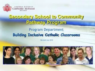 Secondary School to Community Pathway Program