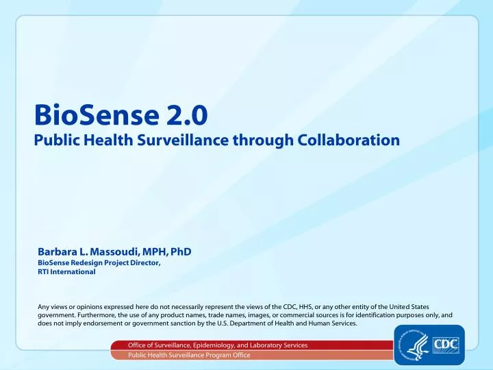 biosense 2 0 public health surveillance through collaboration