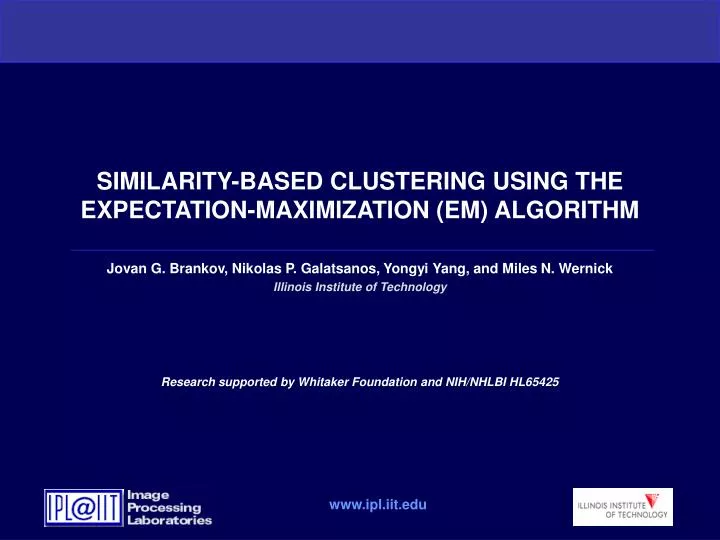 similarity based clustering using the expectation maximization em algorithm