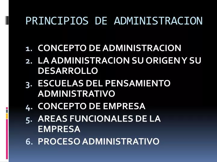 principios de administracion