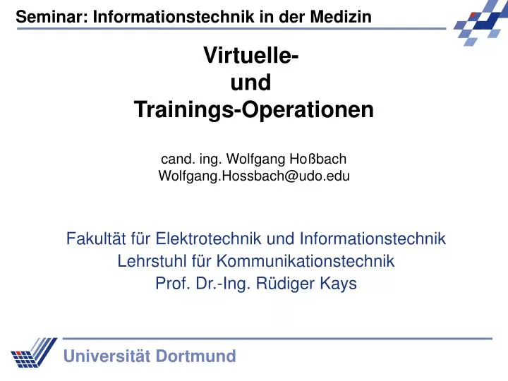 virtuelle und trainings operationen