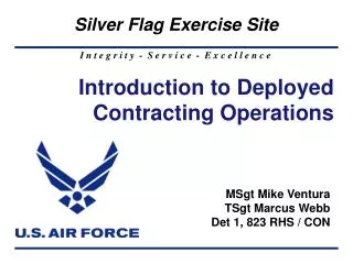 Introduction to Deployed Contracting Operations