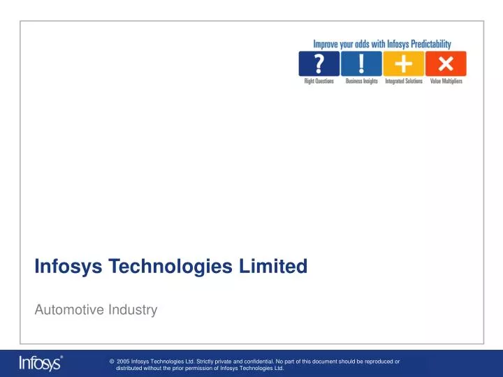 infosys technologies limited automotive industry
