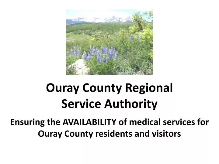 ouray county regional service authority