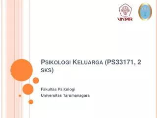 Psikologi Keluarga (PS33171, 2 sks )