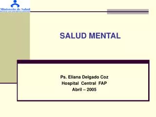 salud mental