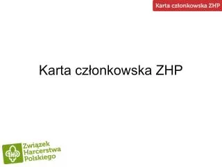 Karta członkowska ZHP