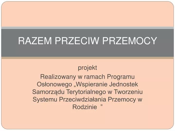 razem przeciw przemocy