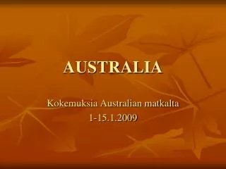 australia