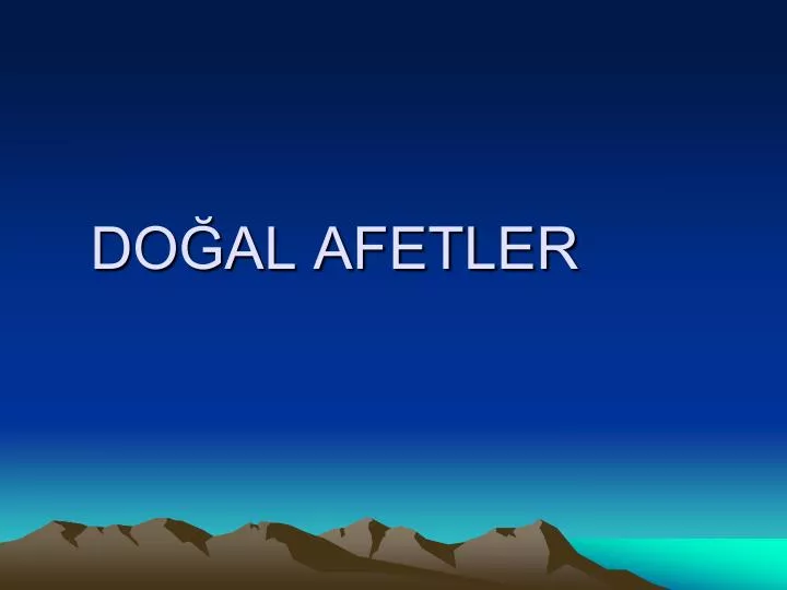 do al afetler