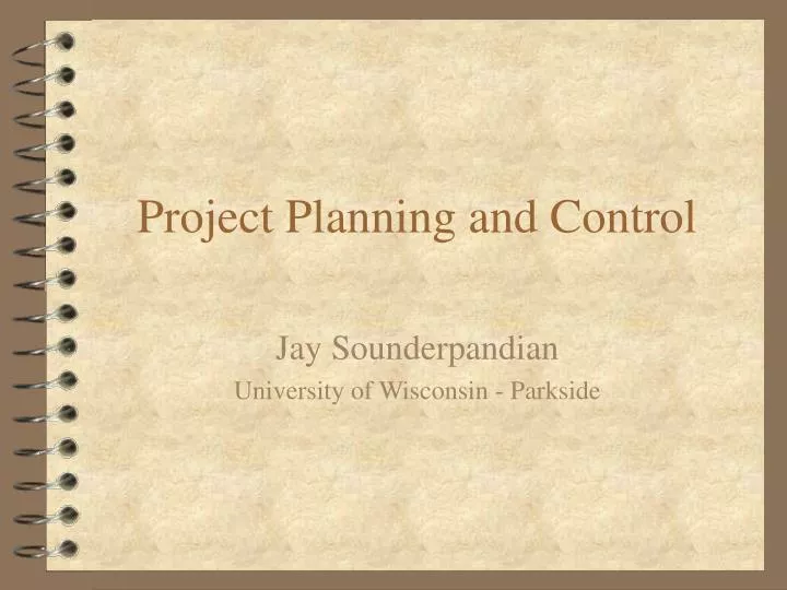 project planning and control