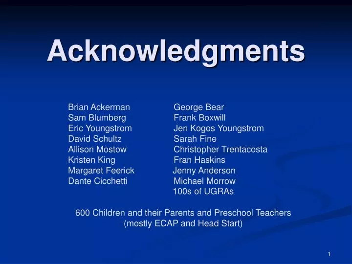 acknowledgments