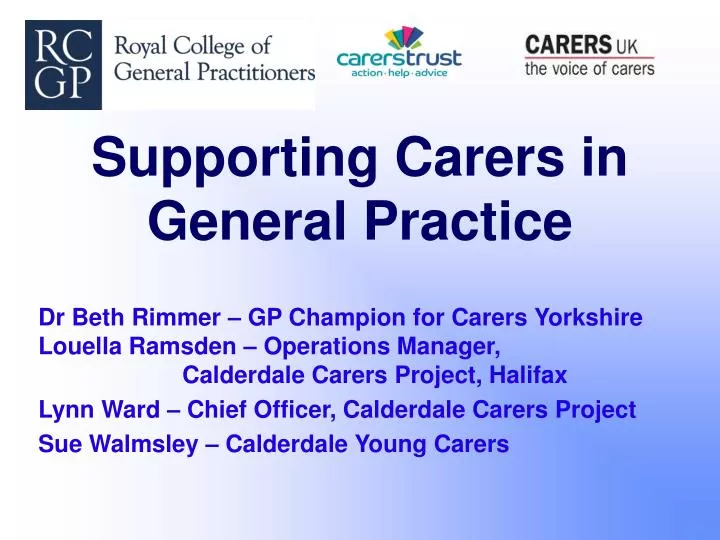 supporting carers in general practice