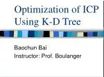 Optimization of ICP Using K-D Tree - slide 1