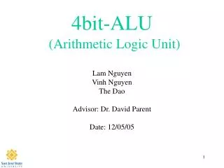 4bit-ALU (Arithmetic Logic Unit)