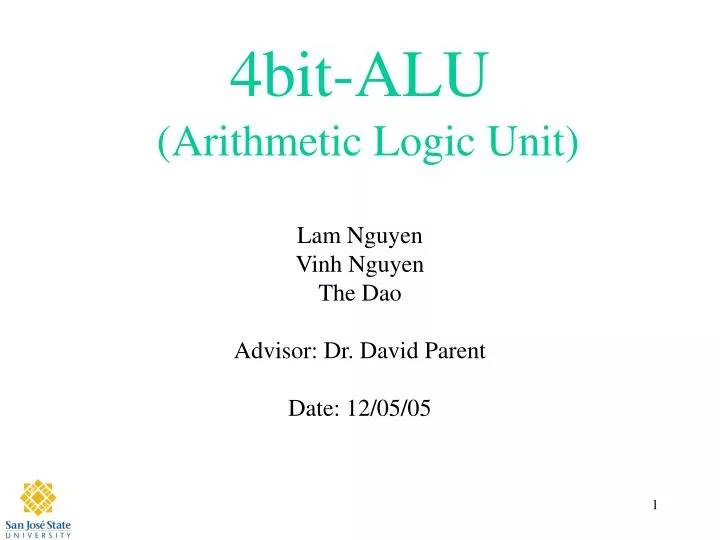 4bit alu arithmetic logic unit